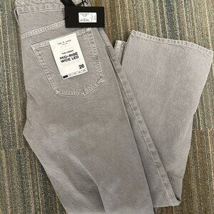 rag & bone gray denim jeans The Logan NWT